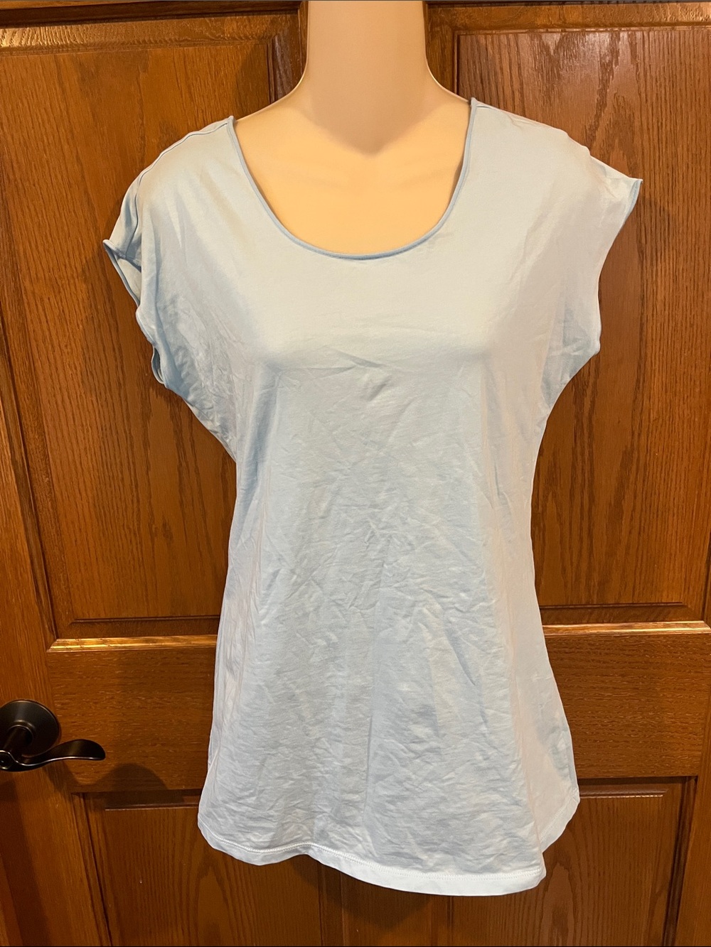 Down east Women’s Scoop Neck Tank Top in Light Blue